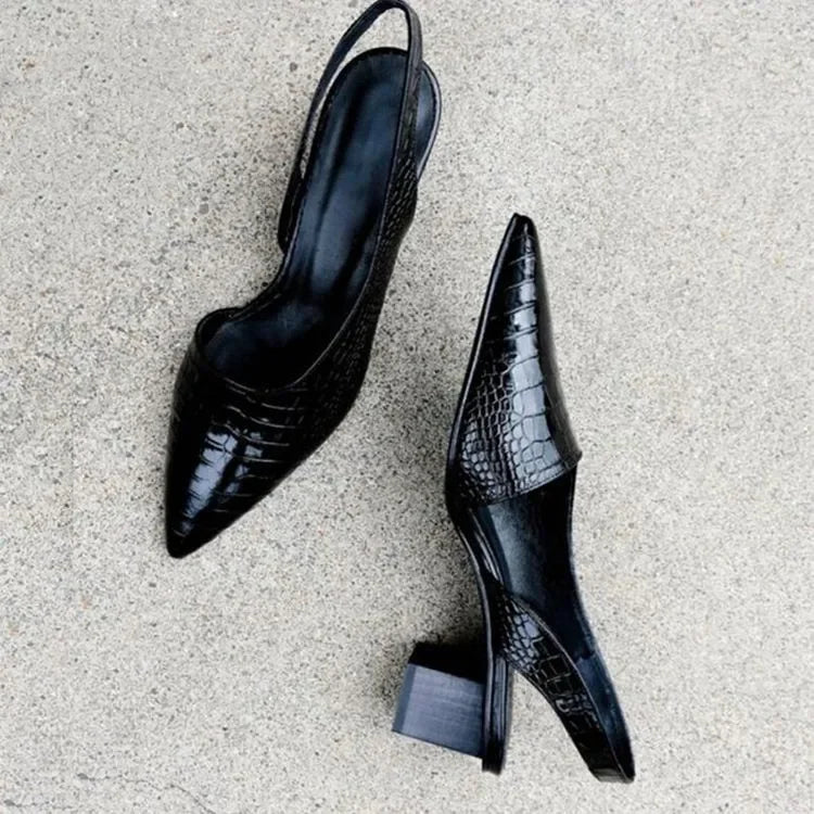 Selmira | Women’s Slingback Heels with pointed toe