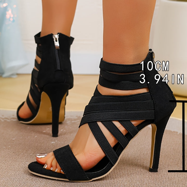 Nysera | Women’s Strappy Heeled Sandals designed for evening dress