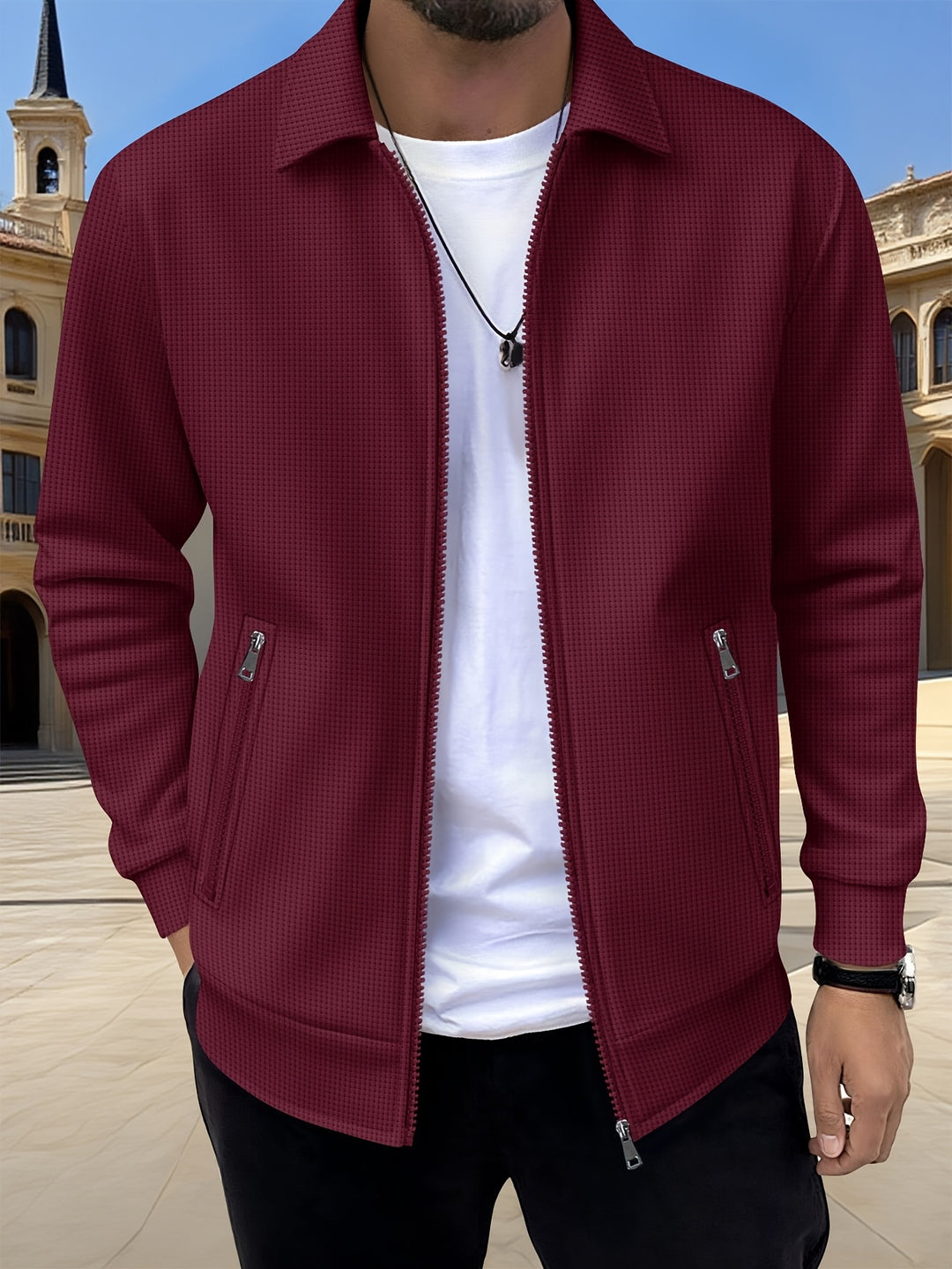 Corvin | Men’s Zip Jacket in a Clean Modern Style