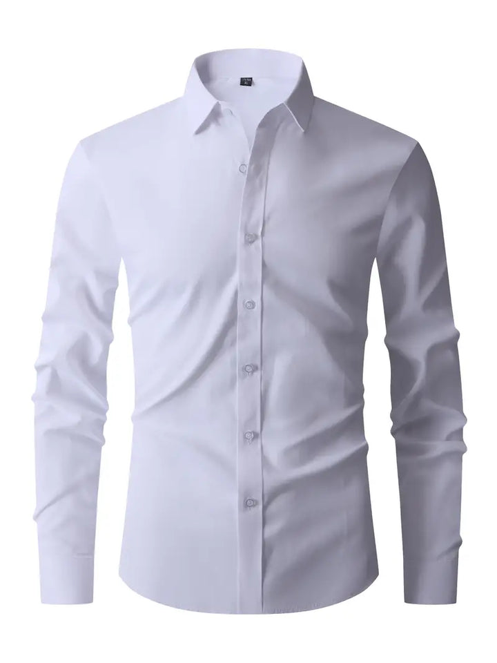 Silas | Men’s Shirt with a Sleek Button Arrangement