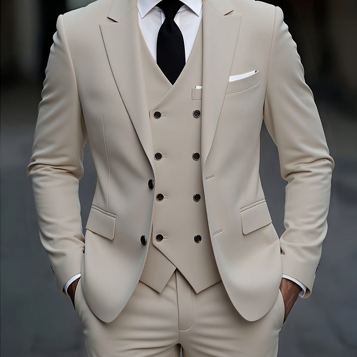 Norvian | Men’s Three-Piece Suit in a sharp tailored contour