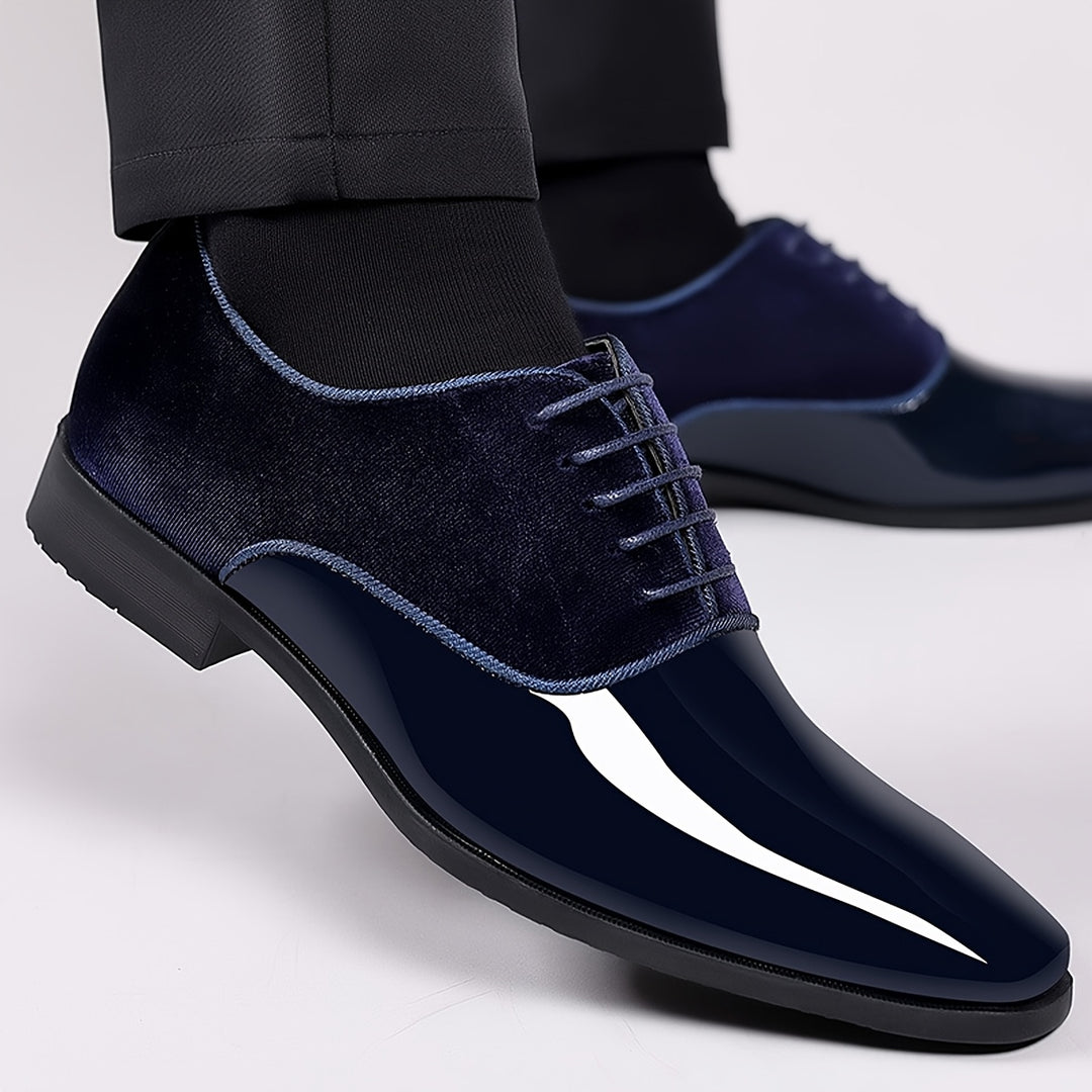 Drevano | Men’s Formal Shoes with textured upper and polished toe cap