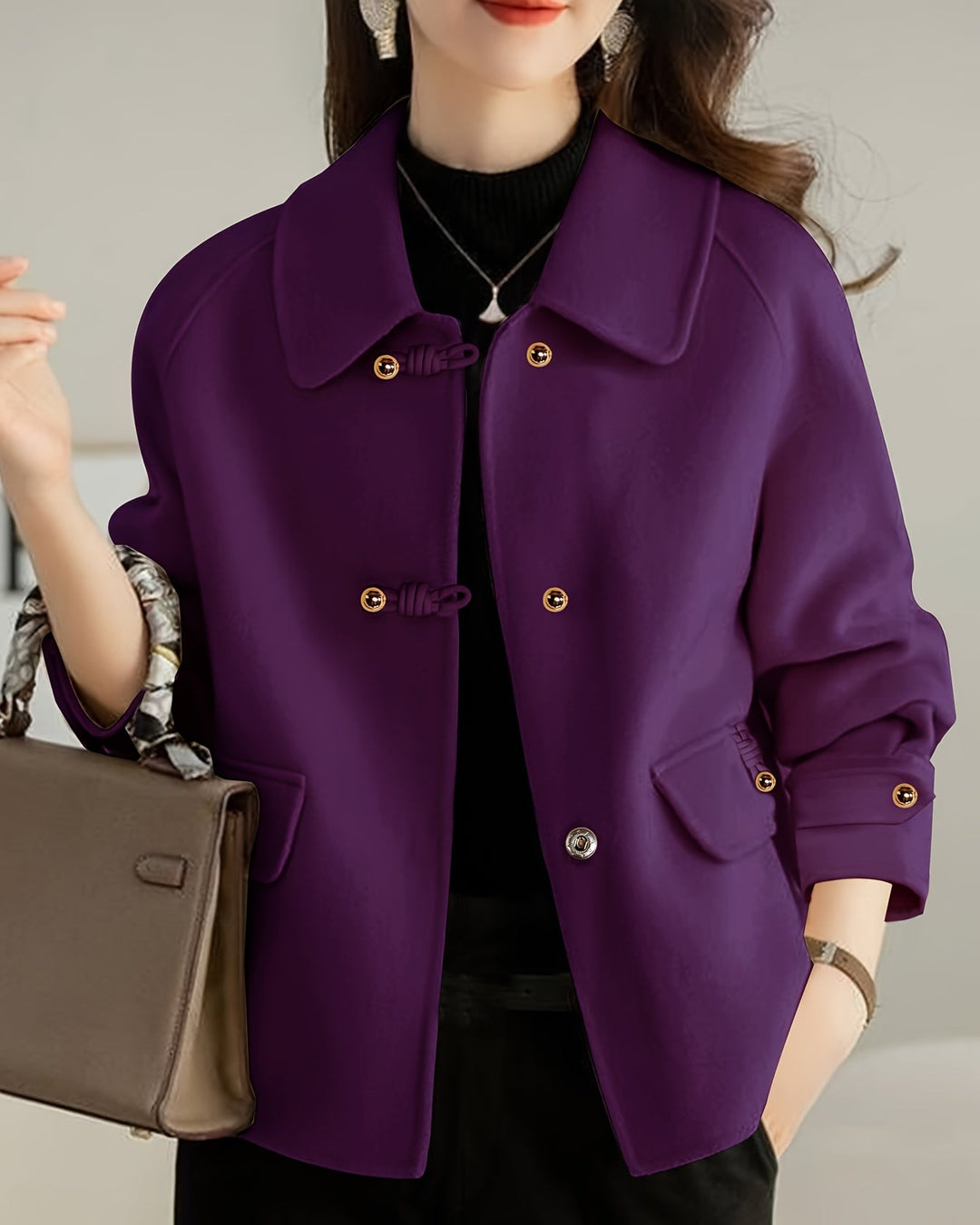 Calyvera | Women’s Button Jacket with sleek tailored finish