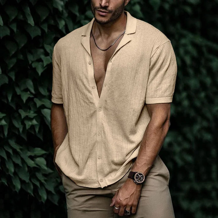 Elion | Men’s Casual Shirt with Short Sleeves