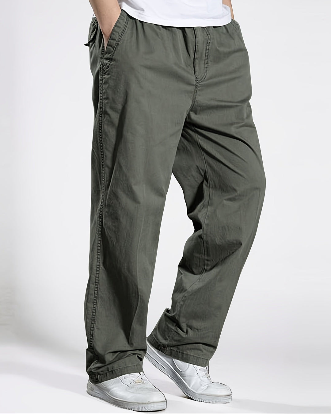Dravion | Men’s Casual Trousers with a relaxed straight-leg build