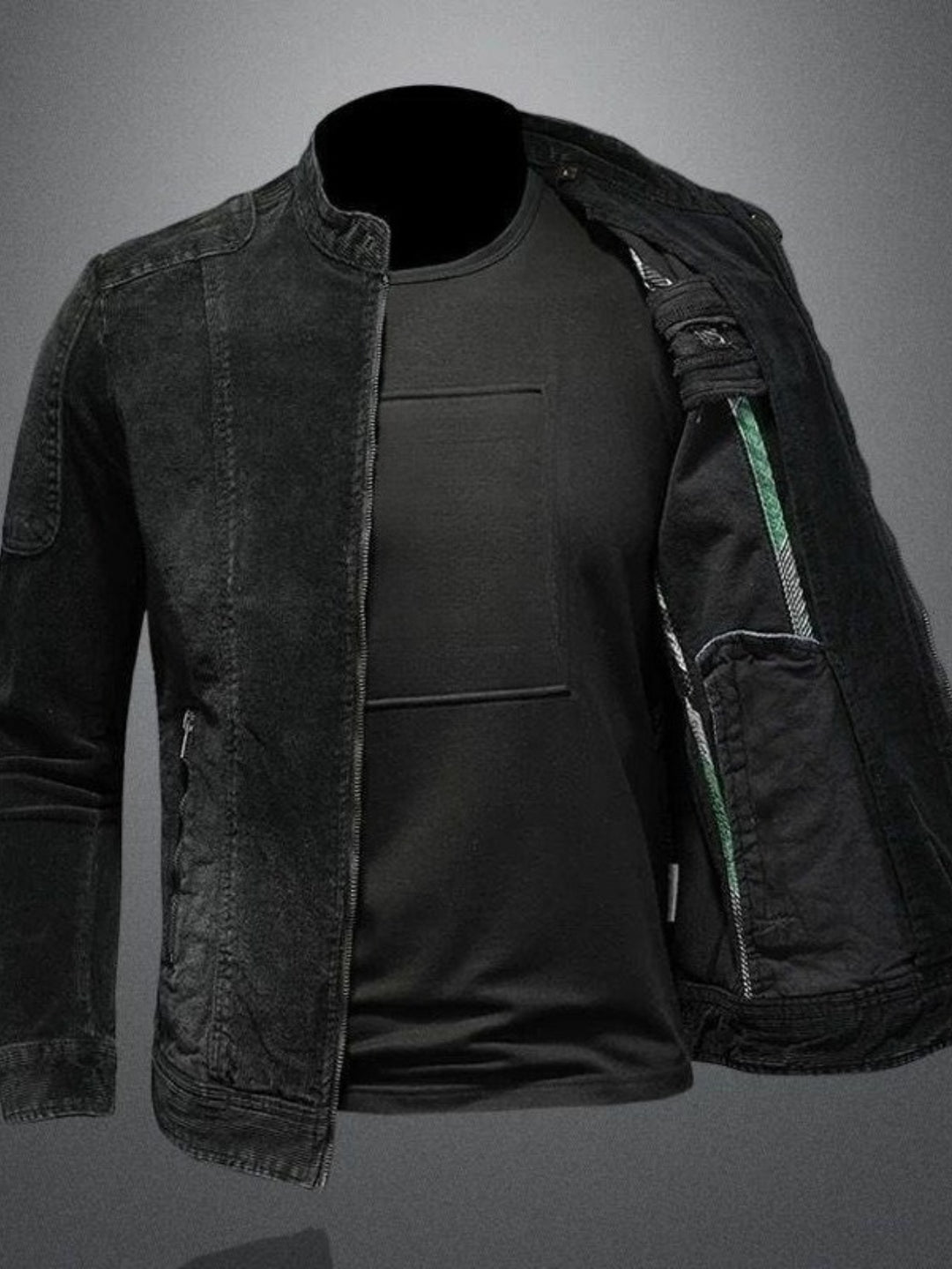 Draven | Men’s Biker Jacket featuring Zip Details