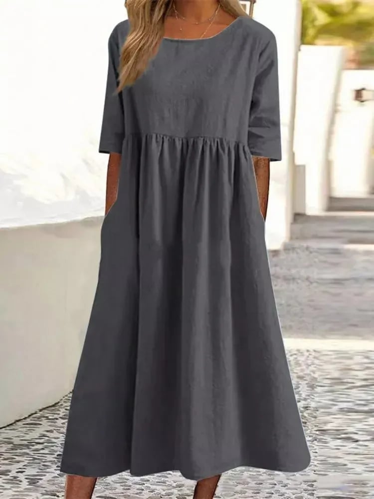 Mirella | Women’s Everyday Midi Dress with Clean Design