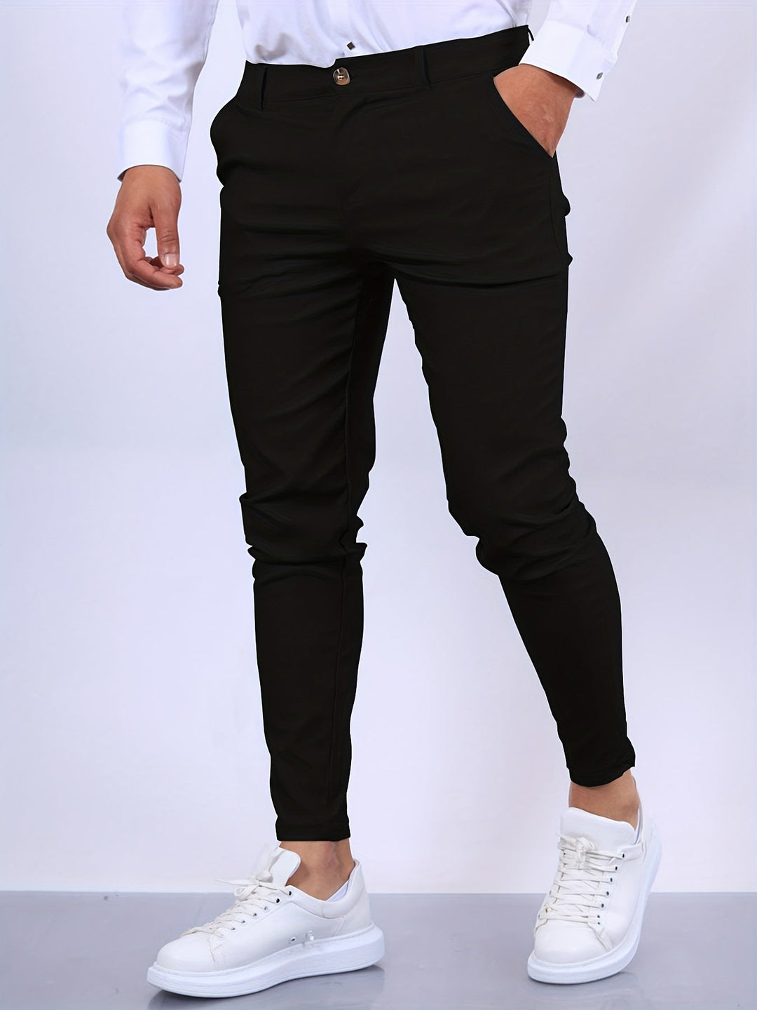 Elvaro | Men’s Business Trousers with Slim Fit and Clean Finish