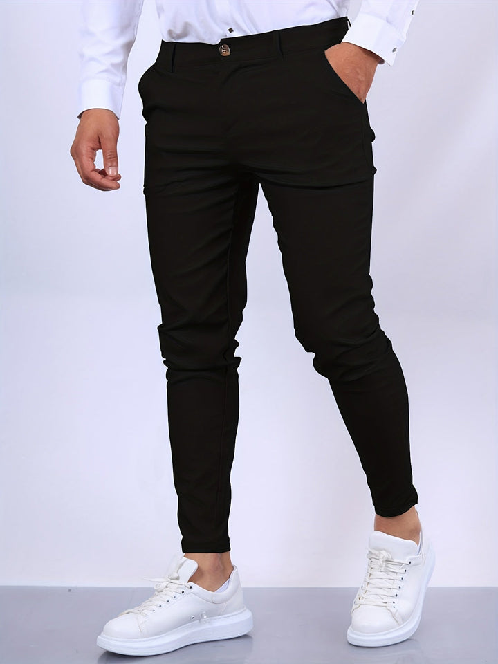 Elvaro | Men’s Business Trousers with Slim Fit and Clean Finish