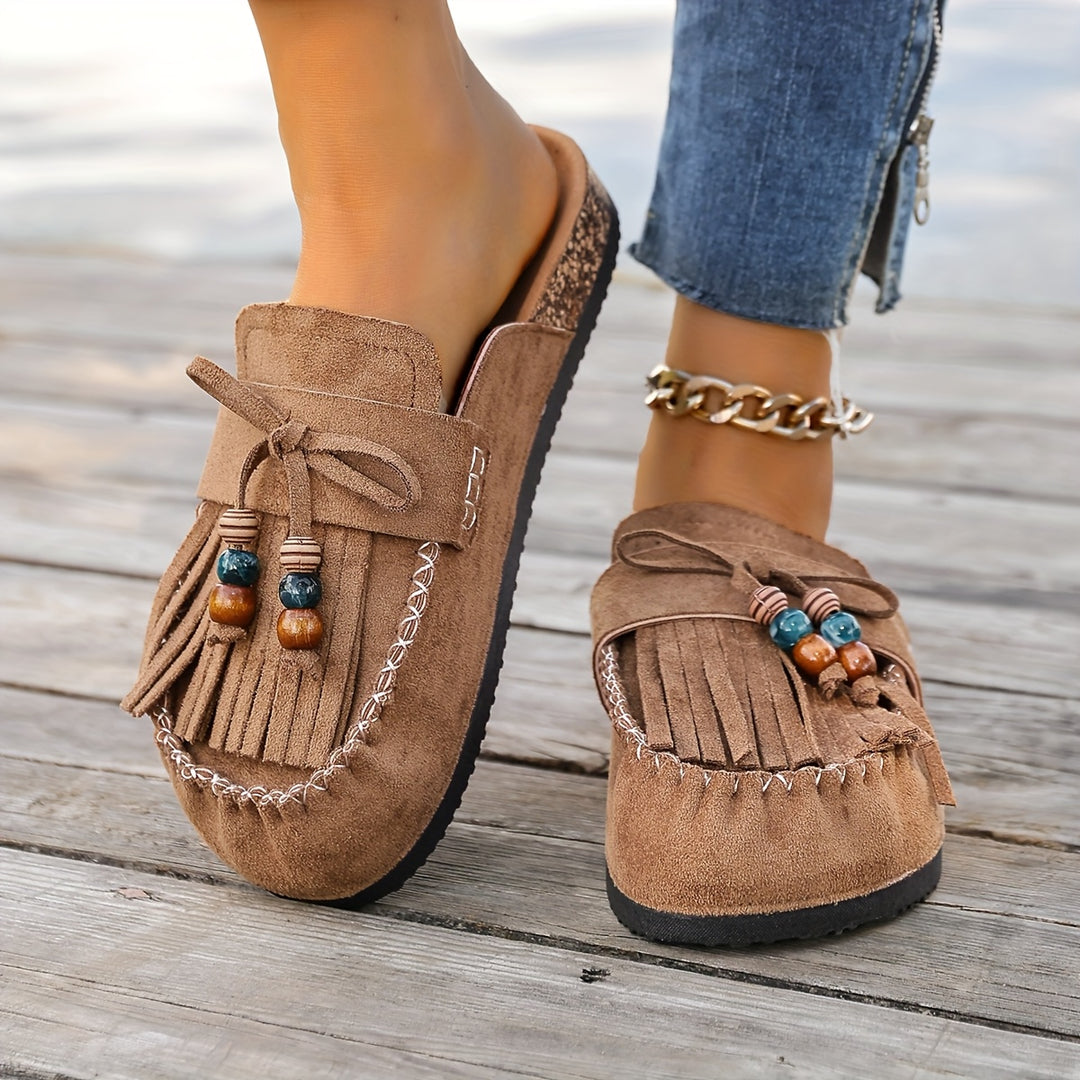 Brivana | Women’s Slip-On Loafers with Tassel Touch