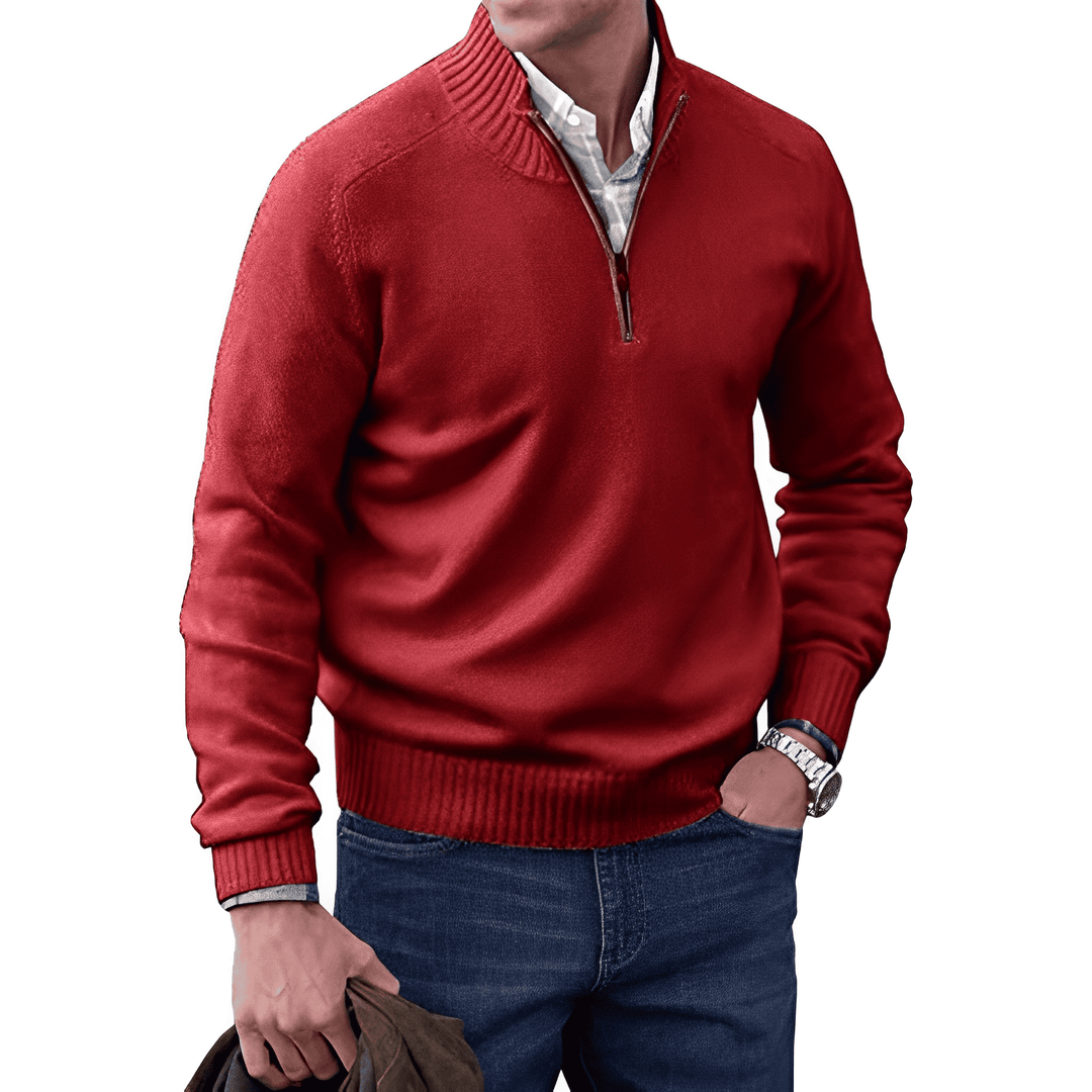 Calen | Men’s Quarter Zip Jumper designed for everyday layering