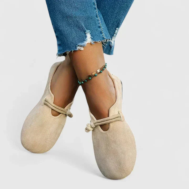 Ottilie | Women’s Slip-On Flats featuring Rope Strap Accent