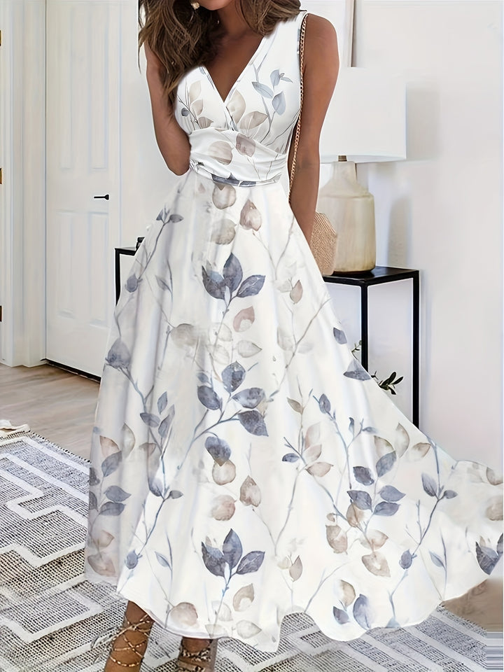 Liorenne | Women’s Maxi Dress with wrap neckline and flowing soft profile