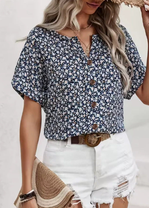 Elvara | Women’s Floral Blouse for Casual Summer Styling