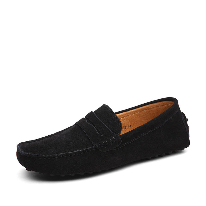 Harry | Men's Suede Loafers With Penny Strap