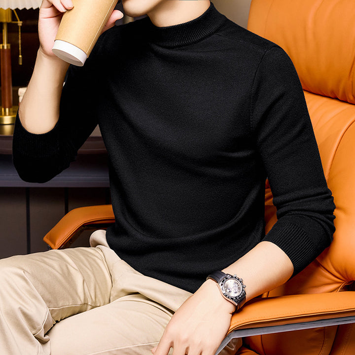Zeravon | Men’s High Neck Sweater with fitted silhouette