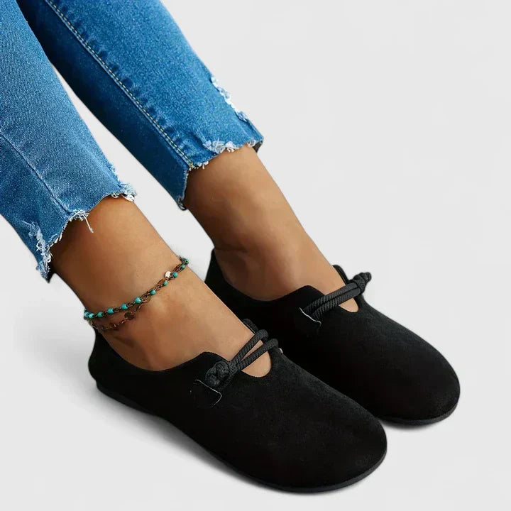 Ottilie | Women’s Slip-On Flats featuring Rope Strap Accent
