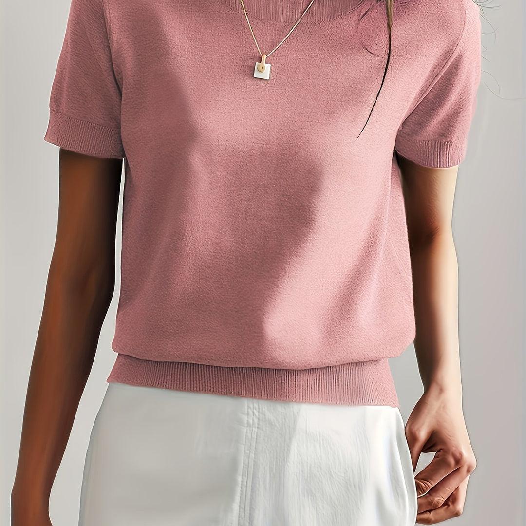 Ysoria | Women’s Short Sleeve Top in a Clean Everyday Vibe