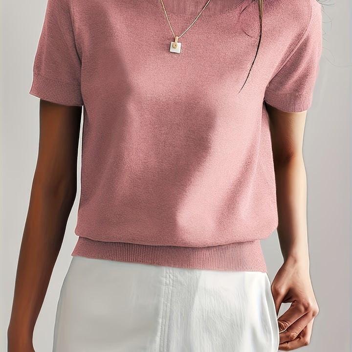 Ysoria | Women’s Short Sleeve Top in a Clean Everyday Vibe