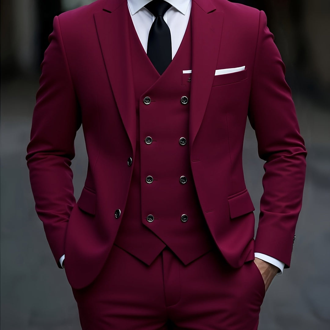 Norvian | Men’s Three-Piece Suit in a sharp tailored contour