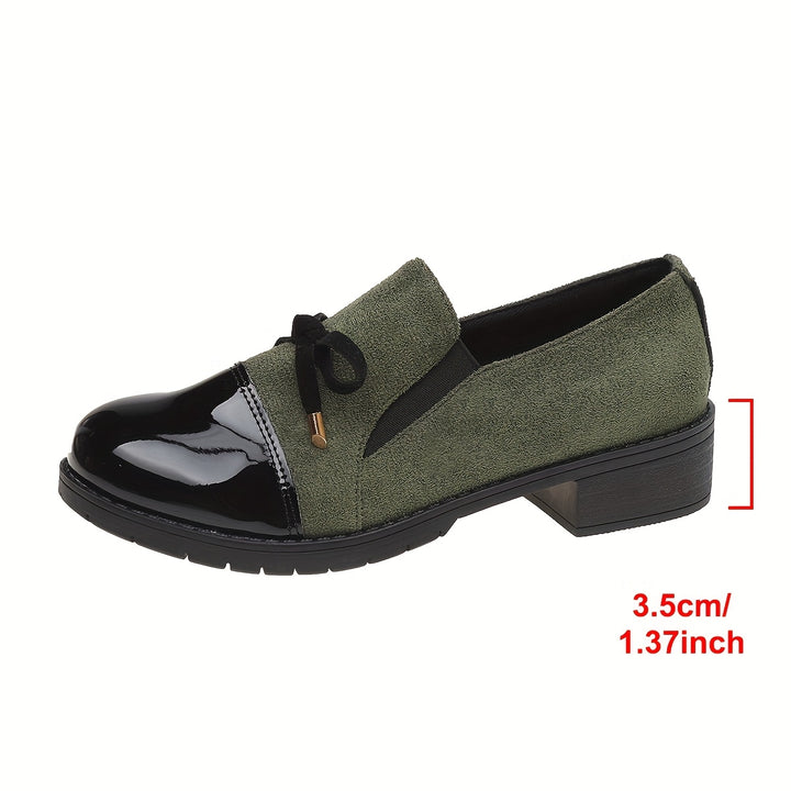 Liora | Women’s Low-Heel Loafers with Bow Detail