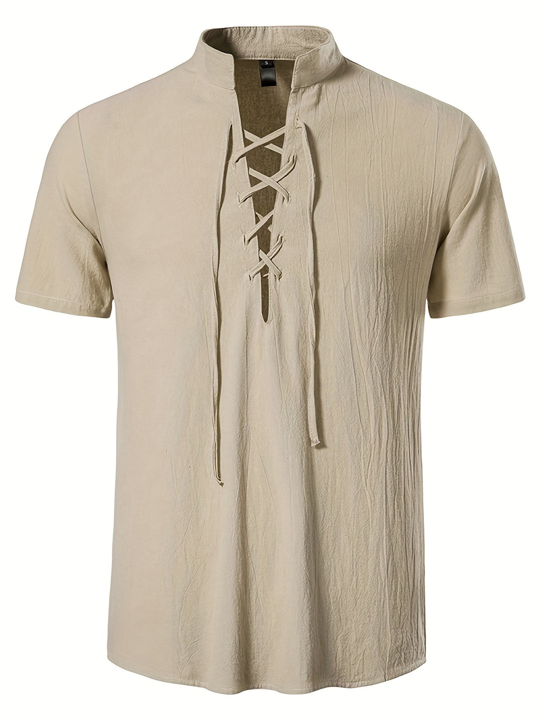 Solmere | Men’s Shirt featuring Lace-Up Front Feature