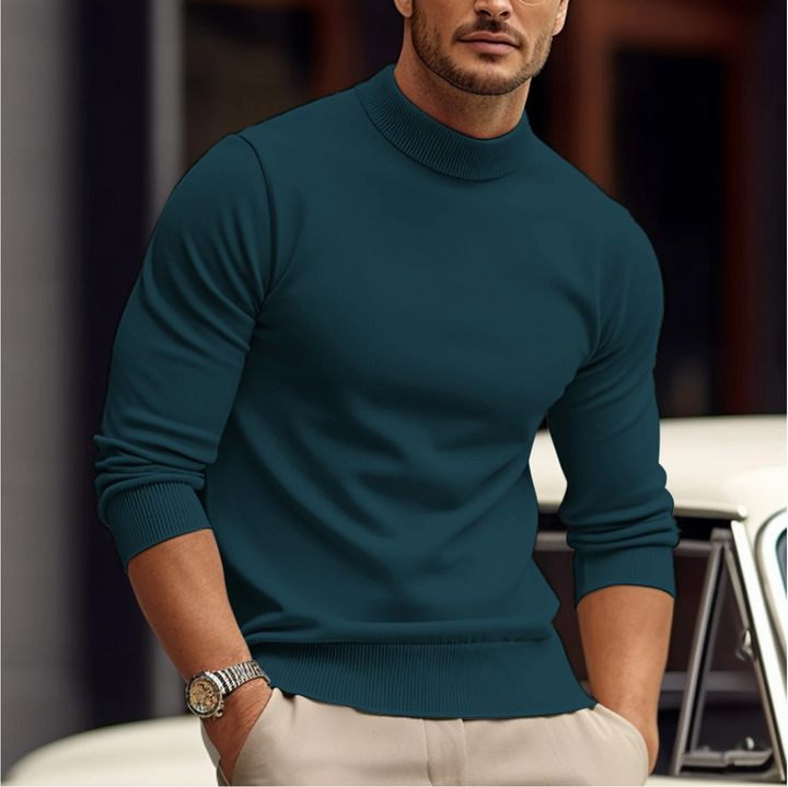 Zeravon | Men’s High Neck Sweater with fitted silhouette