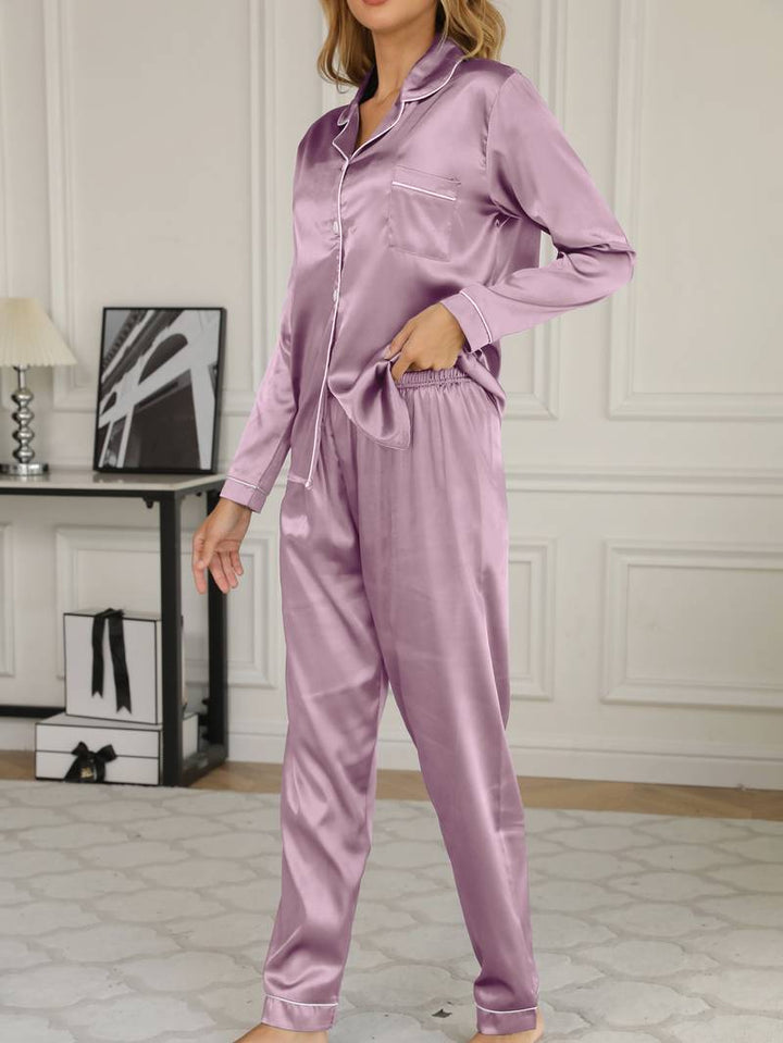 Solenne | Women’s Pyjama Set with button-up top