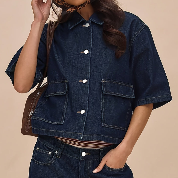 Zeraphine | Women’s Cropped Jacket designed for casual layering