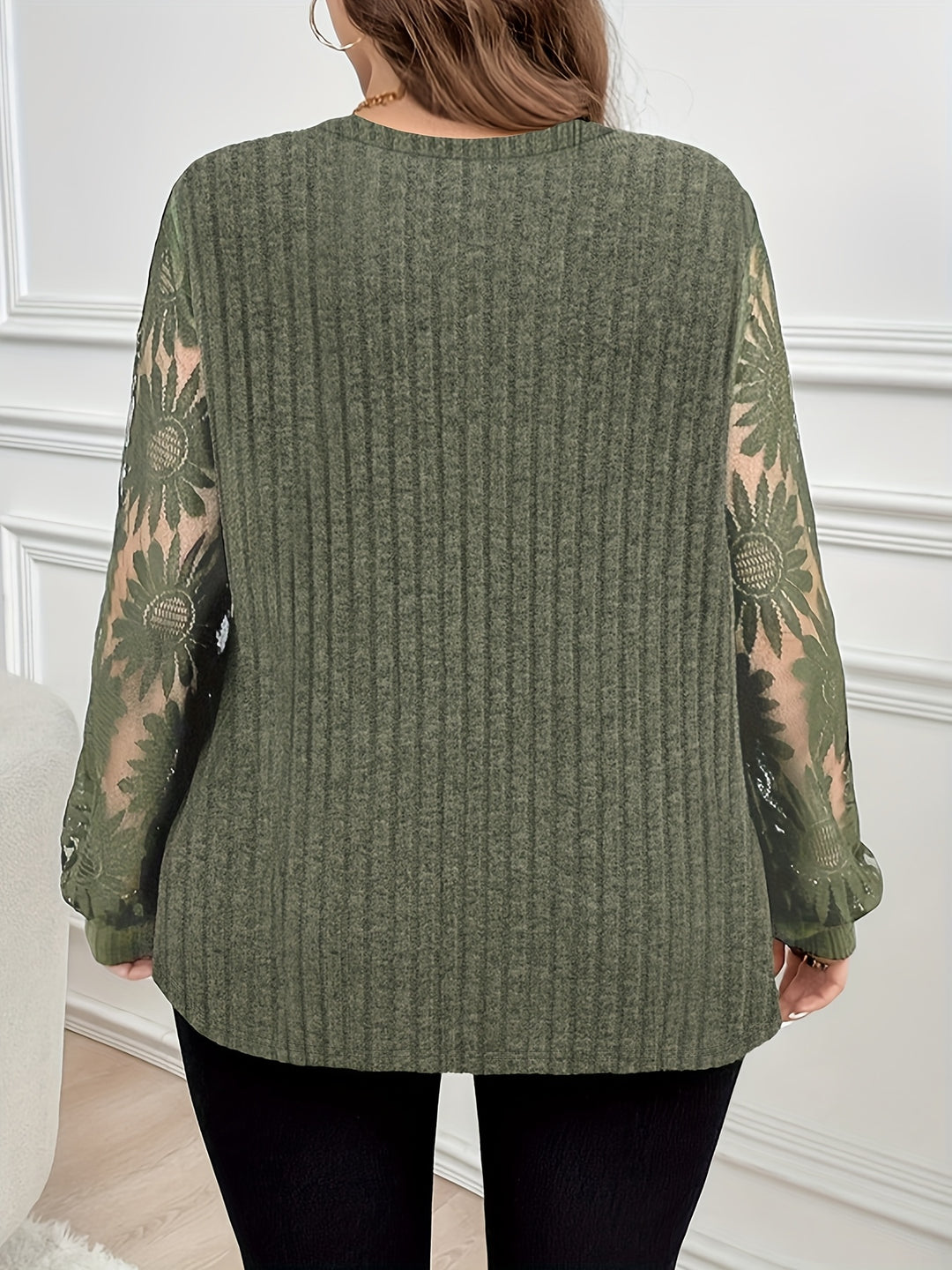 Noelle | Women’s Long Sleeve Top with Cut-Out Neckline Detail