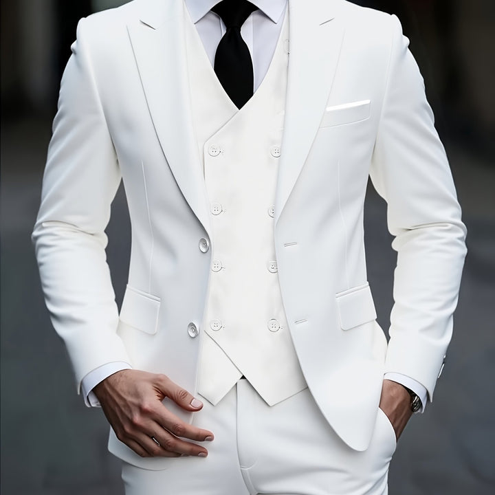 Norvian | Men’s Three-Piece Suit in a sharp tailored contour