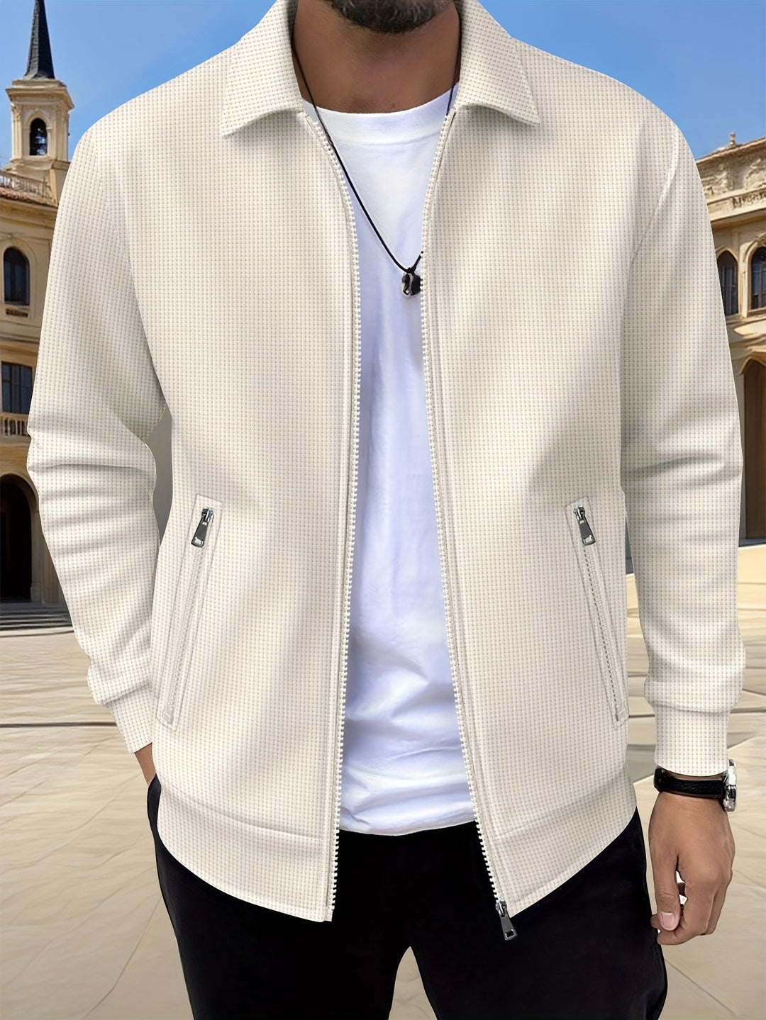 Corvin | Men’s Zip Jacket in a Clean Modern Style