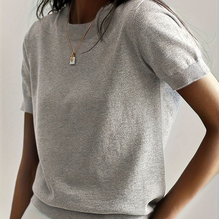 Ysoria | Women’s Short Sleeve Top in a Clean Everyday Vibe