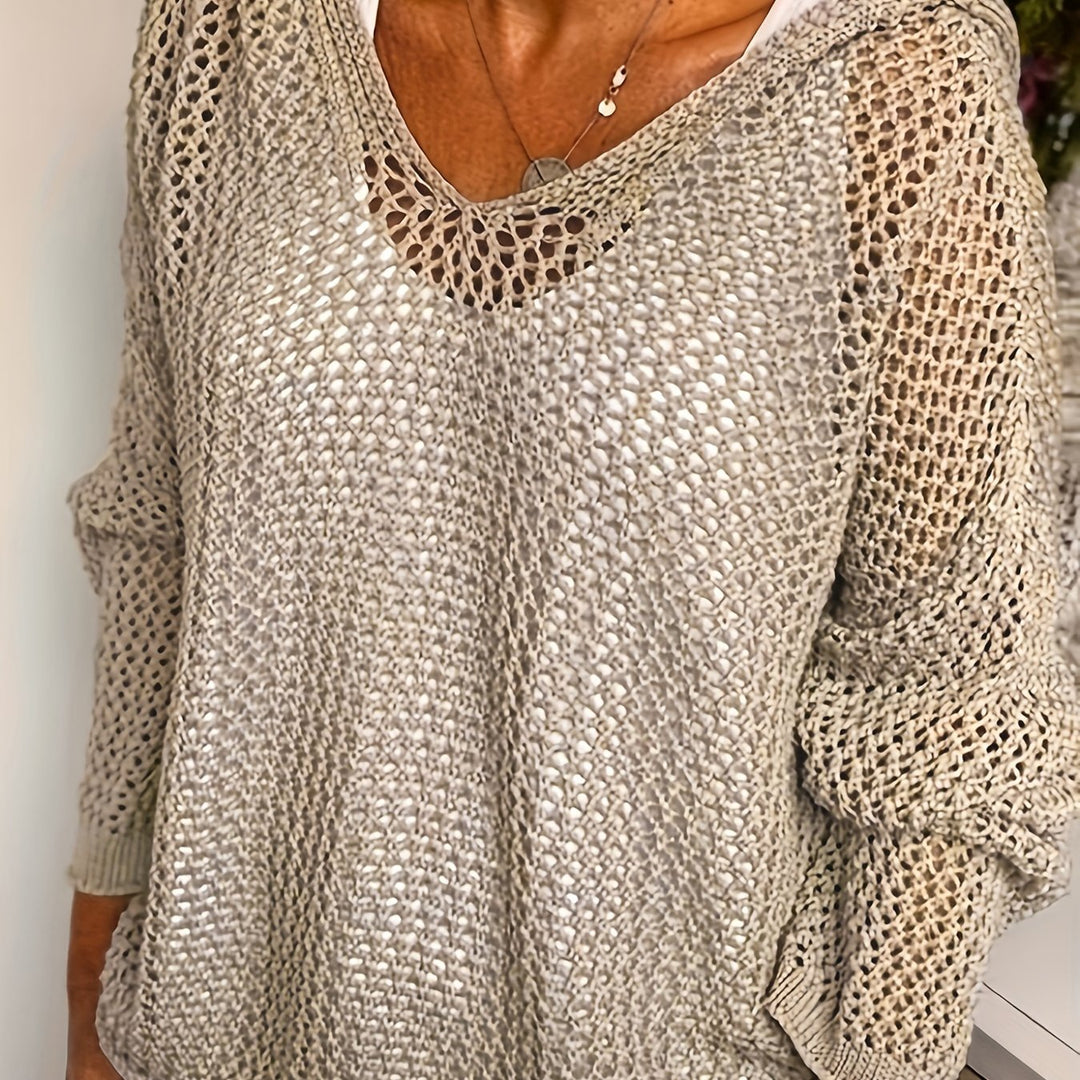 Javeline | Women’s Top featuring Openwork Refined Accent