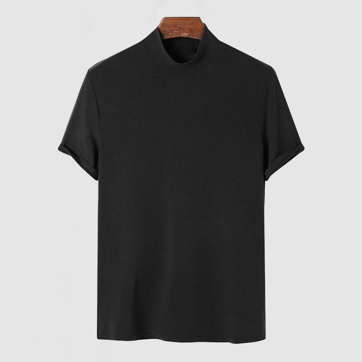 Velric | Men’s Short Sleeve Top with stand collar style