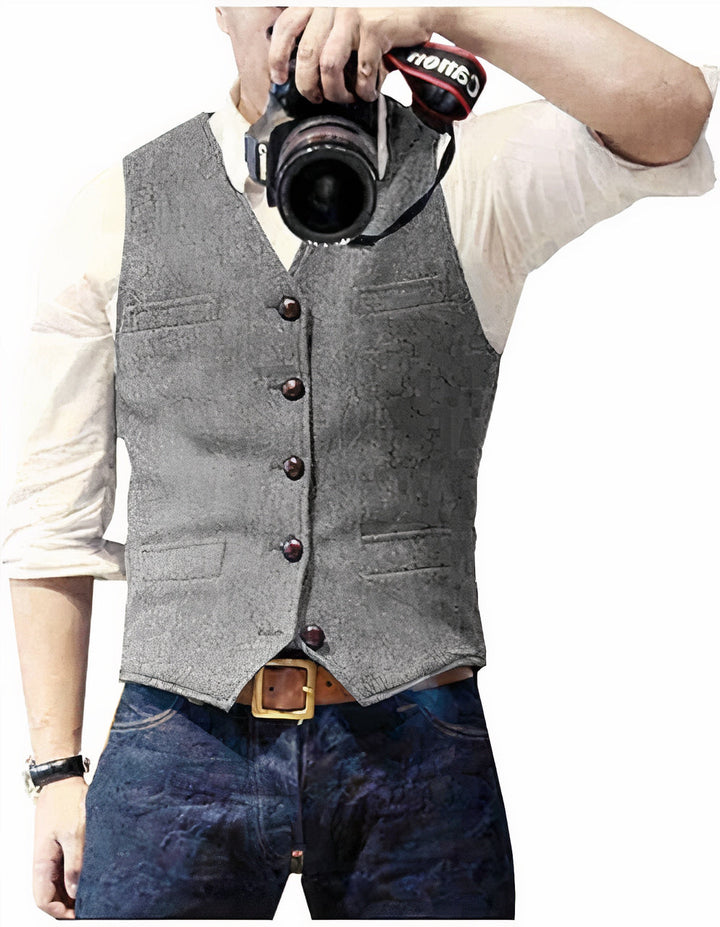 Ravionyx | Men’s Buttoned Waistcoat with tailored fit