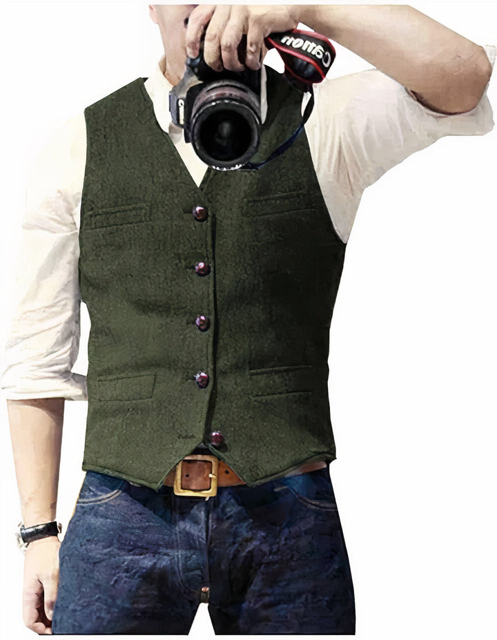 Ravionyx | Men’s Buttoned Waistcoat with tailored fit