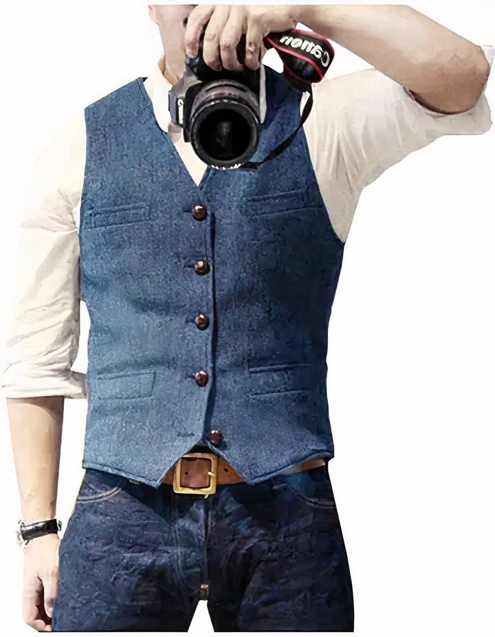 Ravionyx | Men’s Buttoned Waistcoat with tailored fit