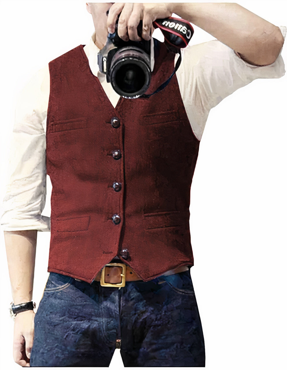 Ravionyx | Men’s Buttoned Waistcoat with tailored fit