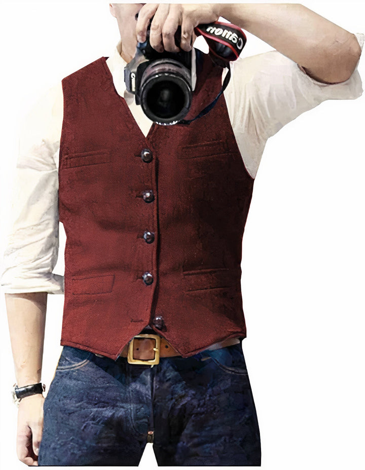 Ravionyx | Men’s Buttoned Waistcoat with tailored fit