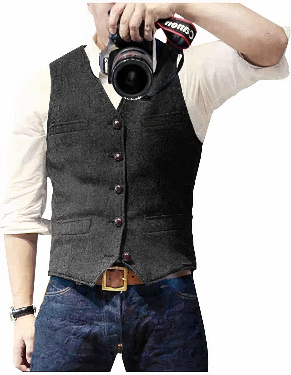 Ravionyx | Men’s Buttoned Waistcoat with tailored fit