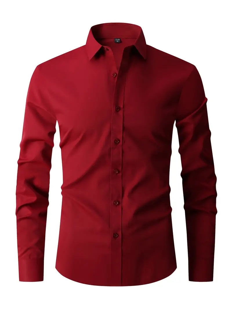 Silas | Men’s Shirt with a Sleek Button Arrangement