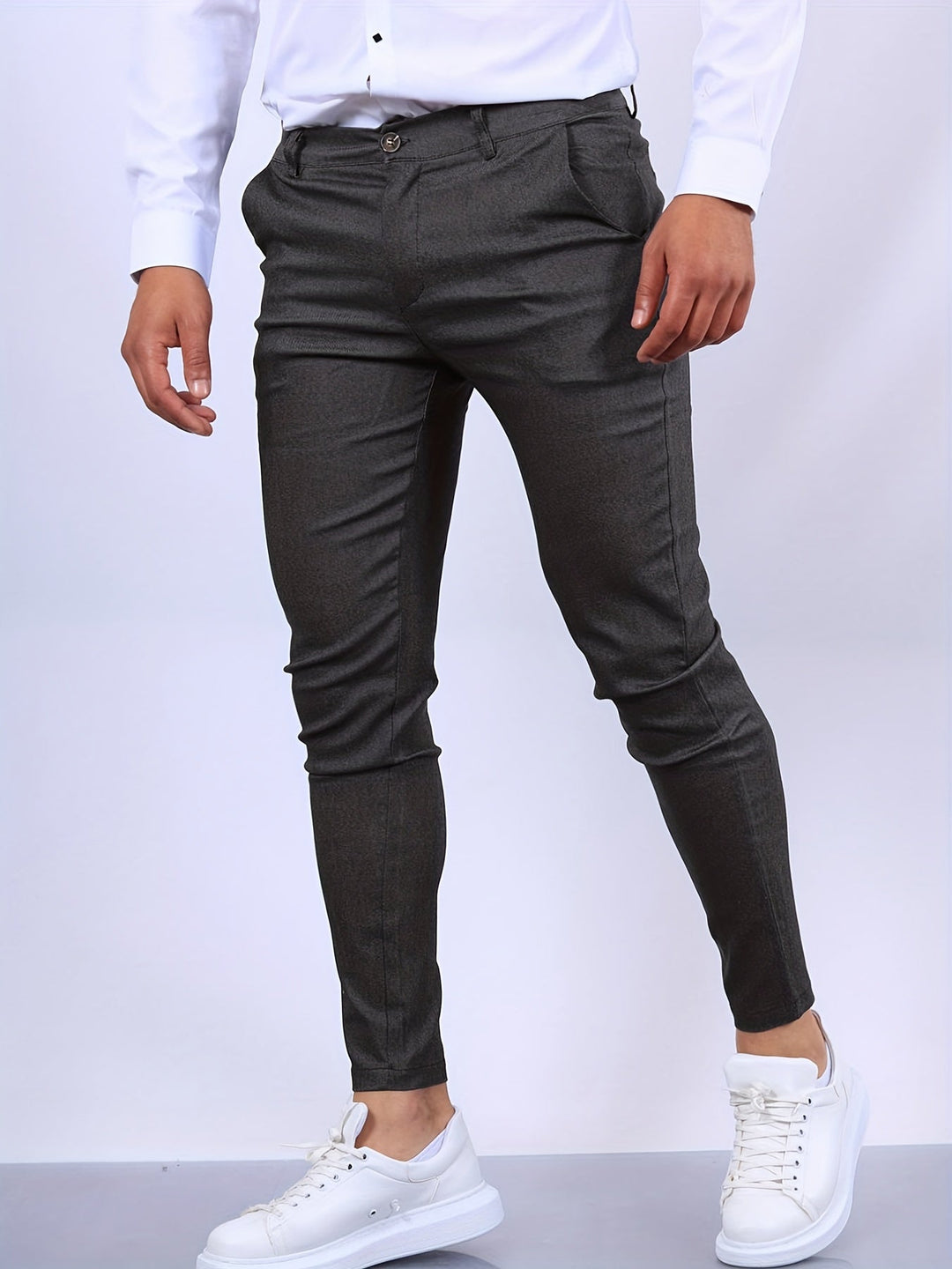 Elvaro | Men’s Business Trousers with Slim Fit and Clean Finish