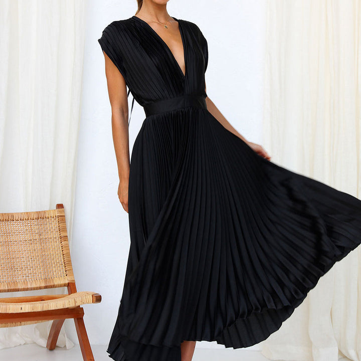 Selira | Women’s Pleated Dress with Flowing Fit