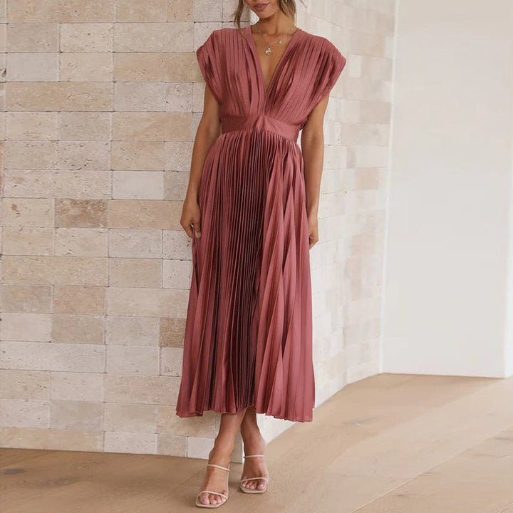 Selira | Women’s Pleated Dress with Flowing Fit