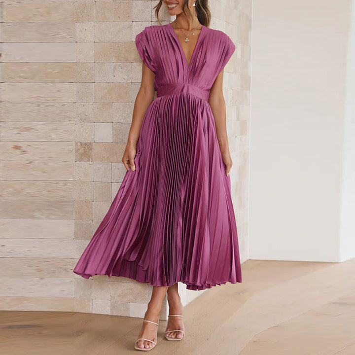 Selira | Women’s Pleated Dress with Flowing Fit