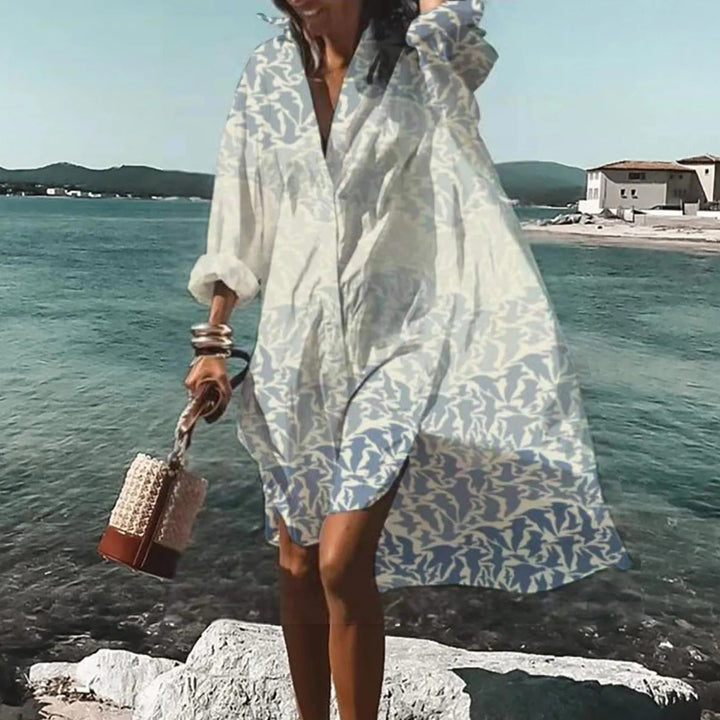 Solira | Women’s Printed Shirt Dress for Beach Days