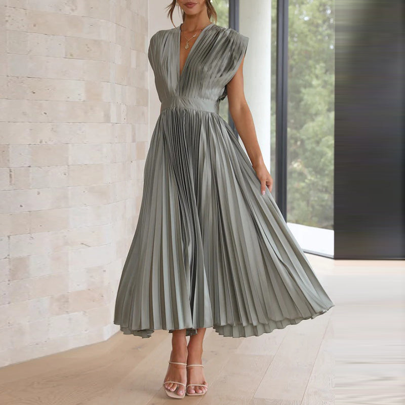 Selira | Women’s Pleated Dress with Flowing Fit