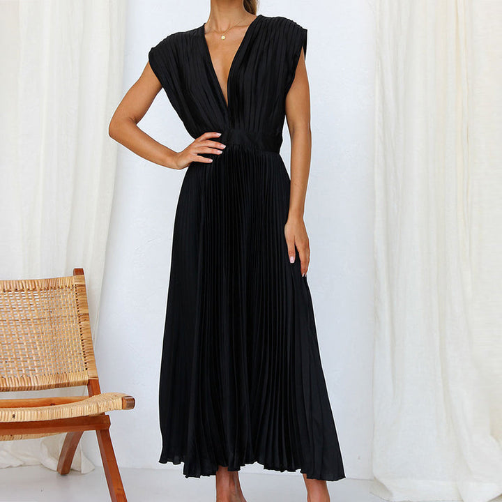 Selira | Women’s Pleated Dress with Flowing Fit