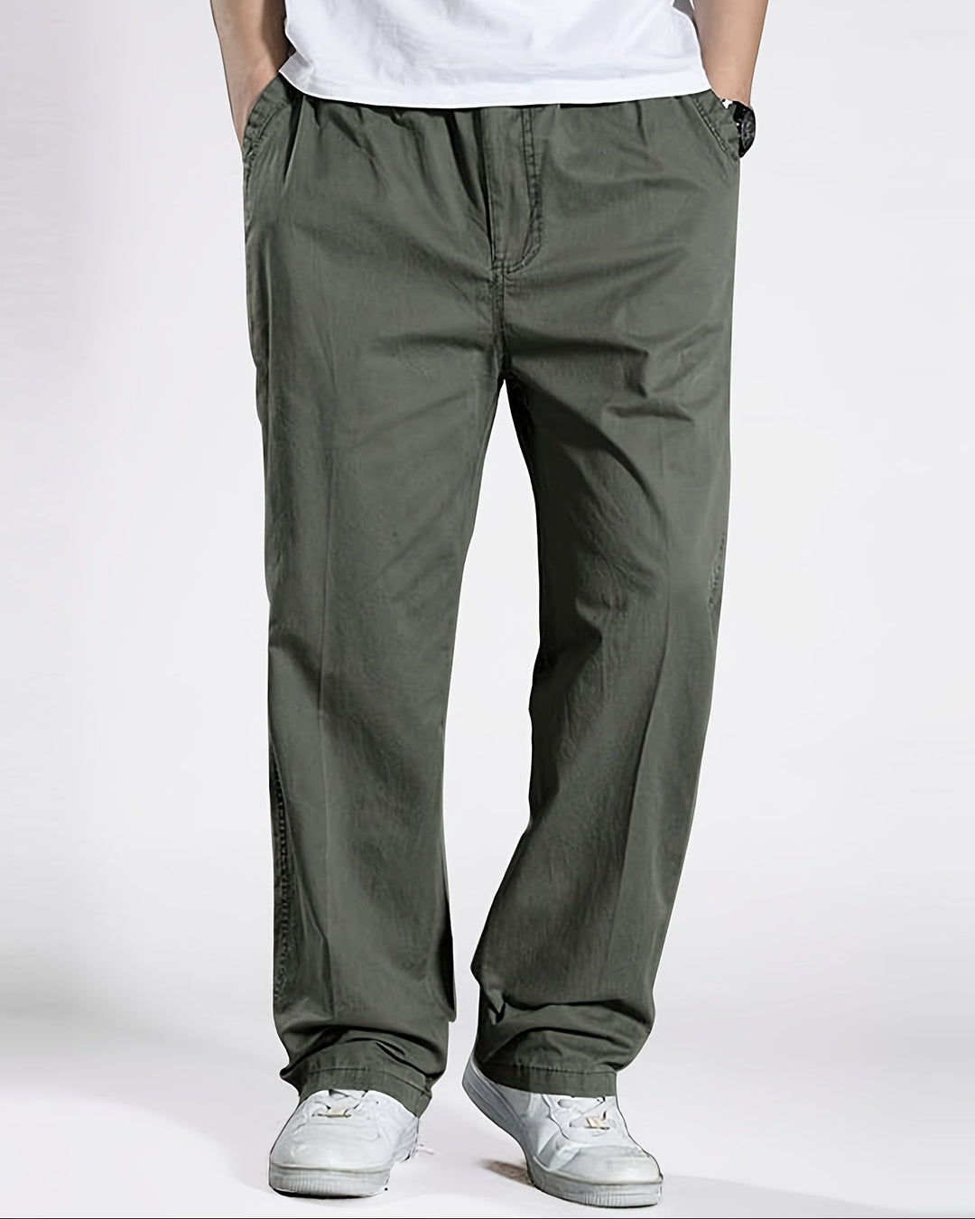 Dravion | Men’s Casual Trousers with a relaxed straight-leg build